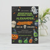 Invitation Ghosts et Citrouilles mignons (Debout devant)