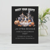 Invitation Ghoulish Annual Halloween Party (Debout devant)