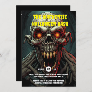 Invitation Ghoulish ghoul éffrayant adultes halloween