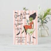 Invitation Ghouls Gone Wild Martinis Halloween Bridal Shower (Debout devant)