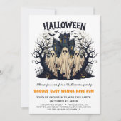 Invitation Ghouls veut juste s'amuser fête d'Halloween (Devant)