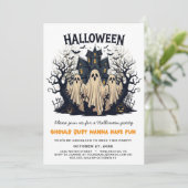 Invitation Ghouls veut juste s'amuser fête d'Halloween (Debout devant)