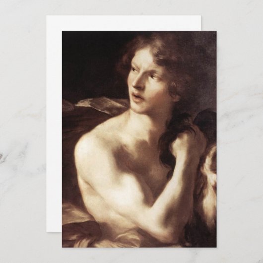 Invitation Gian Lorenzo Bernini - David avec le chef Goliath (Devant / Derrière)