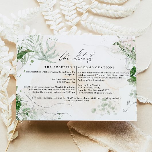 Invitation GIANNA Boho Etherial Greenerial Mariage Détails Ca