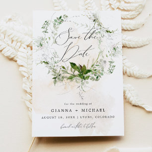 Invitation GIANNA Jardin verdoyant Etherial Enregistrer la da