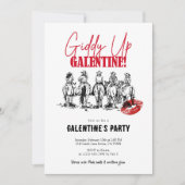 Invitation Giddy Up Galentine’s Day (Devant)