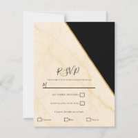 Gilded Geometry Luxe ivoire et or Marbre RSVP