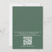 Invitation Gilded Tropics Elegant Modern QR Code Wedding (Dos)