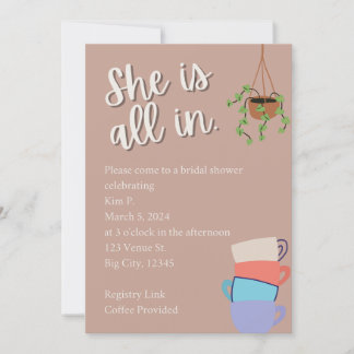 Invitation gilmore filles café nuptiale douche