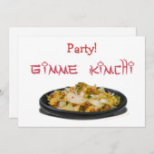 Invitation Gimme Kimchi Kimchi Amateurs (Devant / Derrière)