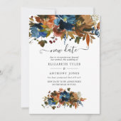 Invitation Gingembre et Mariage Floral de la Marine Nouvelle  (Devant)