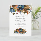 Invitation Gingembre et Mariage Floral de la Marine Nouvelle  (Debout devant)