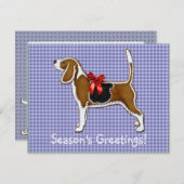 Invitation Ginger Beagle de pain de Noël Cookie (Devant / Derrière)