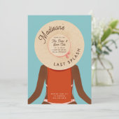 Invitation Ginger Black Girl Bachelorette Pool Party (Debout devant)