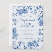 Invitation Ginger Jar citron Chinoiserie Tout âge Anniversair (Devant)