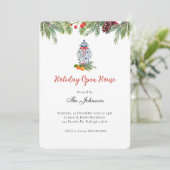 Invitation Ginger Jar et verdure Fête de vacances (Debout devant)