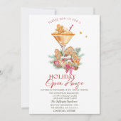 Invitation Gingerbread Cocktail Cookies Holiday Open House (Devant)