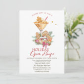 Invitation Gingerbread Cocktail Cookies Holiday Open House (Debout devant)