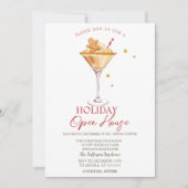 Invitation Gingerbread Cocktail Holiday Open House (Devant)