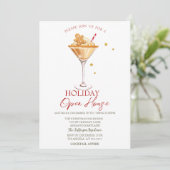 Invitation Gingerbread Cocktail Holiday Open House (Debout devant)