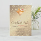 Invitation Gingerbread Cookie Boire Stars Or Noël (Debout devant)