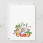 Invitation Gingerbread Cookie Merry Little Christmas Party (Dos)