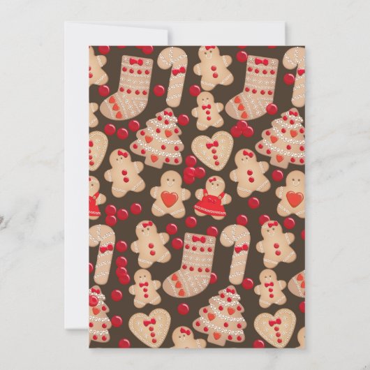 Invitation Gingerbread Cookies Holiday Cookie Exchange Party (Dos)