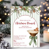 Invitation Gingerbread Espresso Martini Sage Christmas Brunch