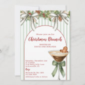 Invitation Gingerbread Espresso Martini Sage Christmas Brunch (Devant)