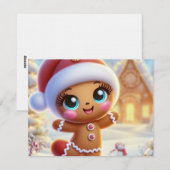 Invitation Gingerbread Holiday Joy (Devant / Derrière)