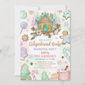 Invitation Gingerbread House Christmas Party (Devant)