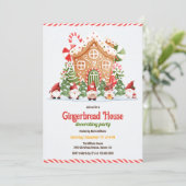 Invitation Gingerbread House Decorating Christmas Party (Debout devant)