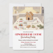 Invitation Gingerbread House Decorating Party (Devant)