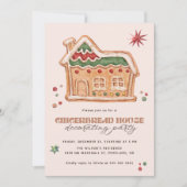 Invitation Gingerbread House Decorating Party Christmas (Devant)