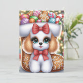 Invitation Gingerbread Snuggles: A Christmas Poodle Delight (Debout devant)