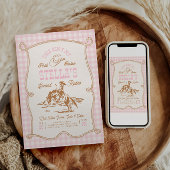 Invitation Gingham Ain't My First Rodeo