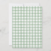 Invitation Gingham Apple de nos yeux Baby Shower (Dos)