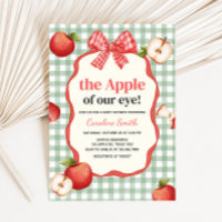 Gingham Apple de nos yeux Baby Shower