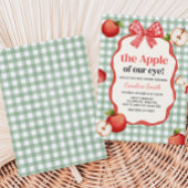 Invitation Gingham Apple de nos yeux Baby Shower