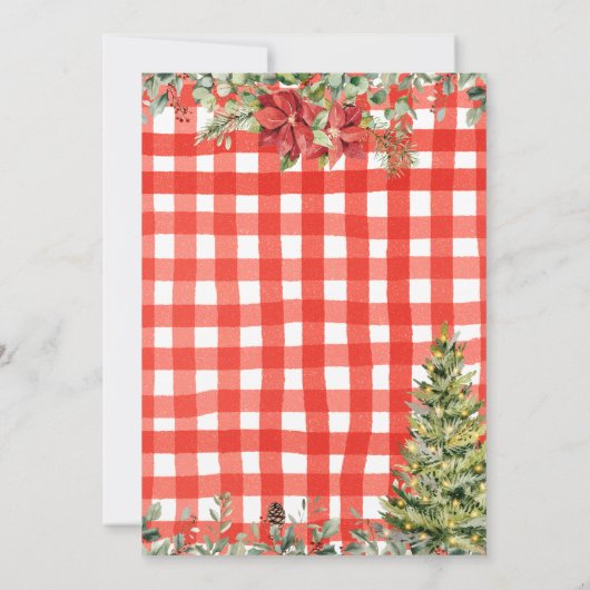 Invitation Gingham Baby Christmas Clotheslin Baby Shower (Dos)