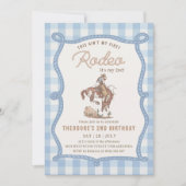 Invitation Gingham Ce N'est Pas Mon Premier Rodéo  (Devant)