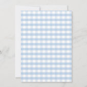 Invitation gingham pour Baby Shower Deux Petits La (Dos)