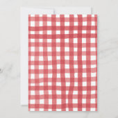 Invitation Gingham Qu'est-ce qui cuit Révélation du sexe Pain (Dos)