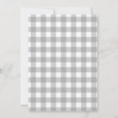 Invitation Gingham Some Bunny a un an Anniversaire Personnali (Dos)
