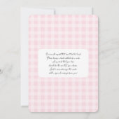Invitation Gingham Teddy Bear Girl Baby Shower (Dos)
