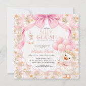 Invitation Gingham Tout en Un Fou de Canard Arc-en-ciel Baby  (Devant)