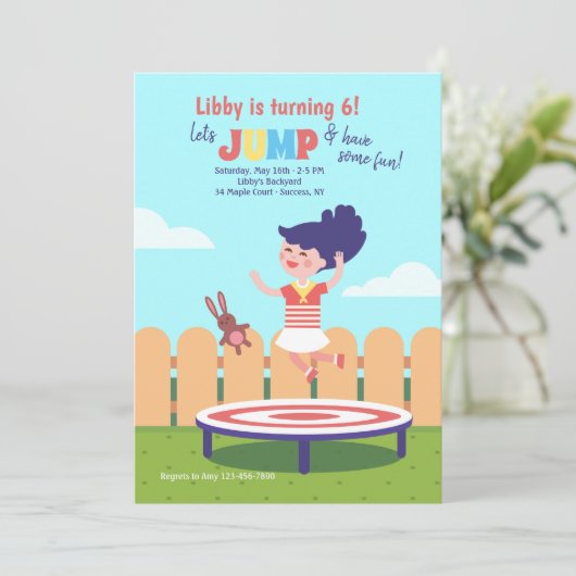 Invitation Gion Trampoline Invite (Debout devant)