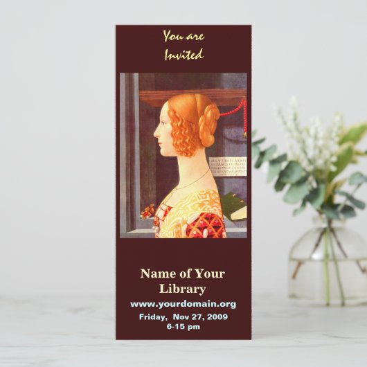 Invitation Giovanna Tornabuoni (Debout devant)