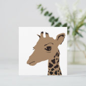 Invitation girafe (Debout devant)