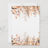 Invitation girafe baby shower eucalyptus jungle boisée (Dos)